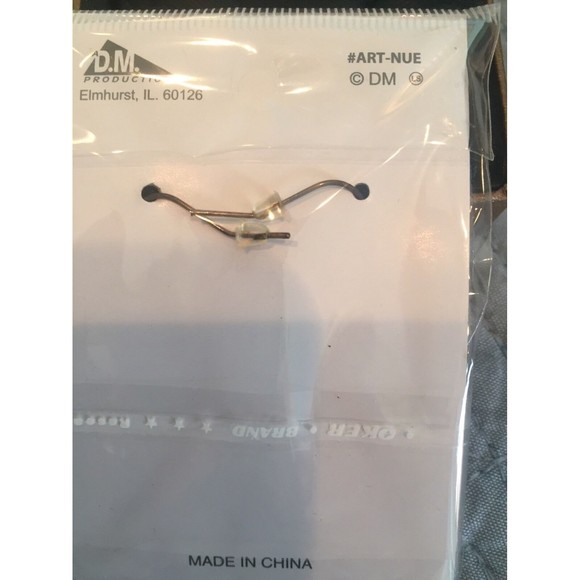 The Artesian Collection Moderna Series Black/Silver Layered Pierced Earrings NEW - Picture 3 of 4